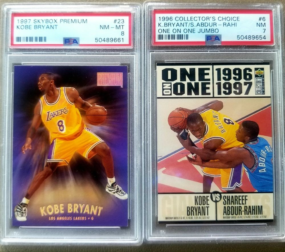 Auction Prices Realized Basketball Cards 1996 Collector's Choice One on One  Jumbo Kobe Bryant/Shareef Abdur-Rahim