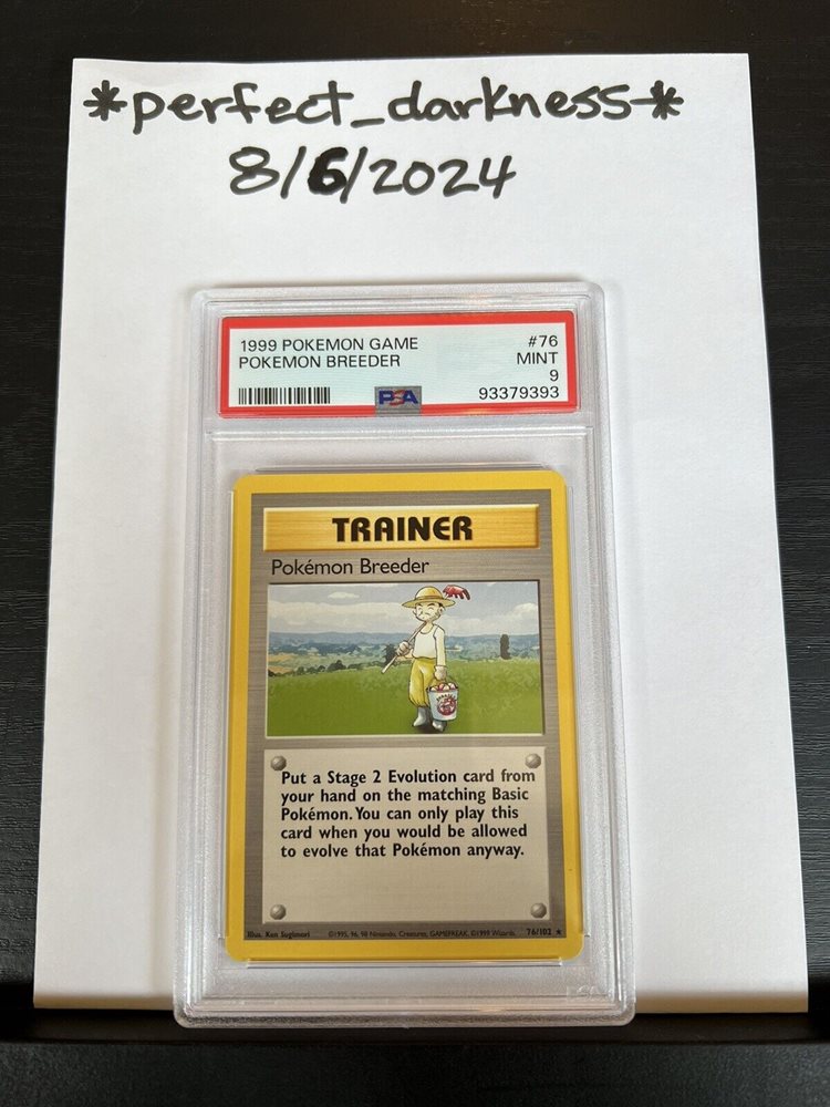 pokemon breeder pokemon card 2017 Pokémon Shining Legends Pokemon Breeder 73/73 CGC 9.5 Gem Mint –  Oblivion Collectibles main image 1