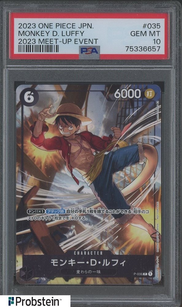 Auction Prices Realized Tcg Cards 2023 ONE PIECE JAPANESE