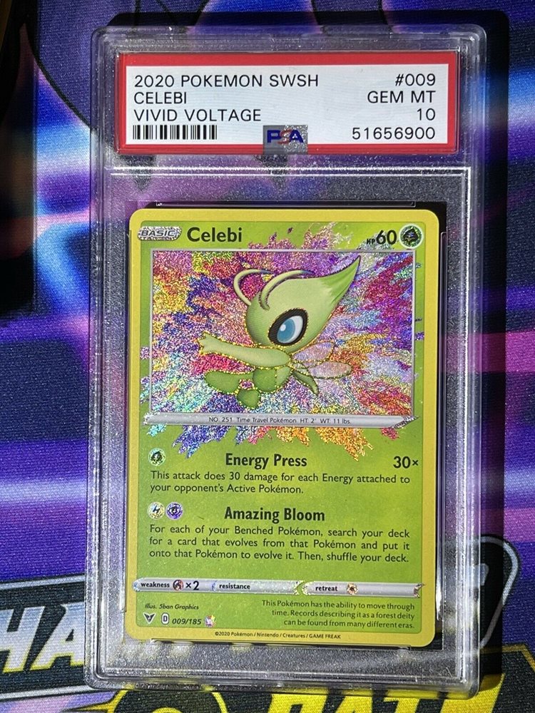 Auction Prices Realized Tcg Cards Pokemon Sword Shield Vivid Voltage Celebi