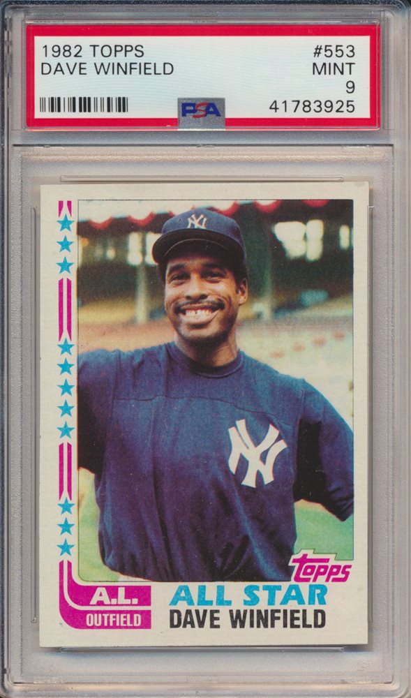Auction Prices Realized Baseball Cards 1982 Topps Dave Winfield