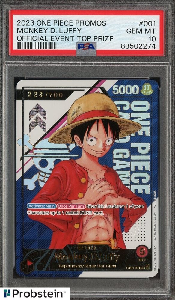 ■最終値下げ　シリアルルフィ エッグヘッド プロモ　ワンピースカード　psa9 ワンピースカードゲーム エッグヘッド モンキー・D・ルフィ SR