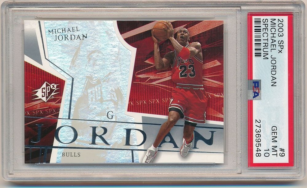 MICHAEL JORDAN 2003 UPPER DECK SPX #9 HOLOFOIL CARD PSA 10