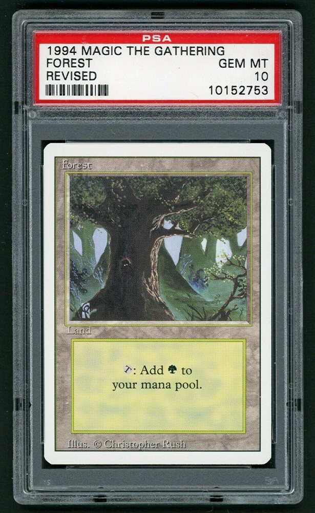 マジック：ザ・ギャザリング MTG  covered forest PSA10 Auction Prices Realized Tcg Cards 1994 MAGIC THE GATHERING