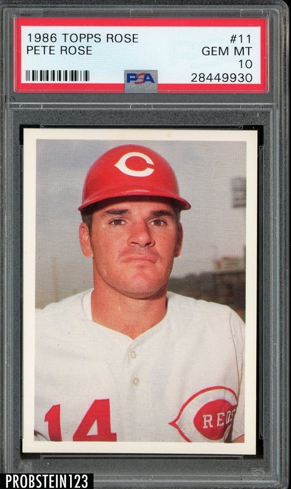 Auction Prices Realized Baseball Cards 1986 Topps Pete Rose Set Pete Rose