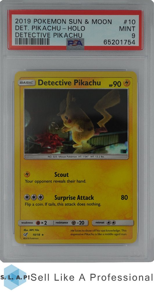 detective pikachu pokemon cards ebay Movie Card Pokmon TCG Detective Pikachu SM190