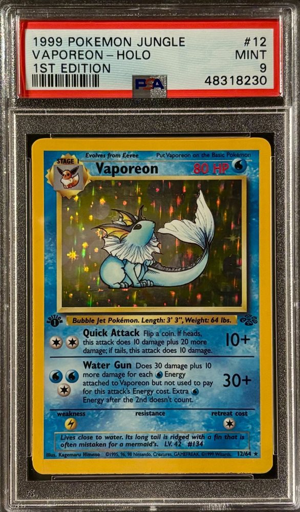 英語版初期　ポケモンカード　Vaporeon holo 1st Edition 英語版初期 ポケモンカード Vaporeon holo 1st Edition Vaporeon