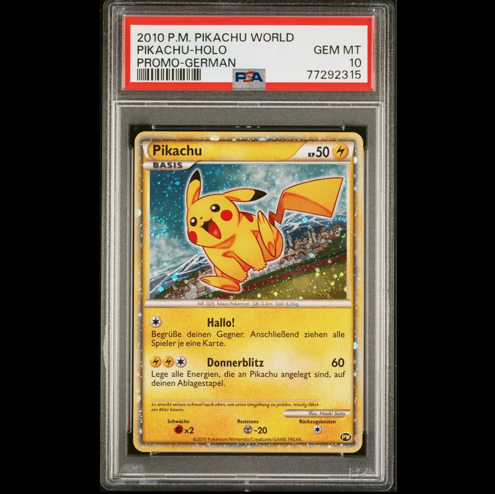 【PSA10】Pikachu ピカチュウワールド ドイツ GERMAN PSA10】ピカチュウ pikachu world ドイツ German Auction Prices