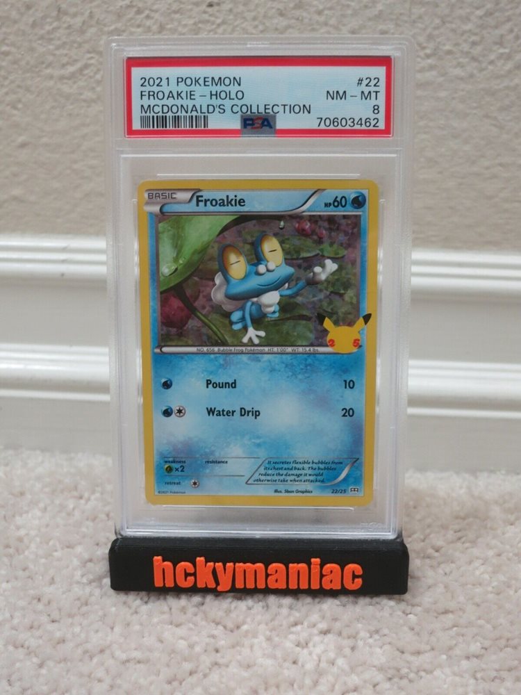Froakie Holo Mcdonald's 2021 Pokmon Froakie Holo Promo Card 2021 McDonald's Set #22/25, Near Mint Pokemon Froakie Holo Mcdonalds Promo 2021 - 22/25 For Sale Froakie Holo Mcdonald's 2021 Pokmon Froakie Holo Promo Card 2021 McDonald's Set #22/25, Near Mint Pokemon Froakie Holo Mcdonalds Promo 2021 - 22/25 For Sale
