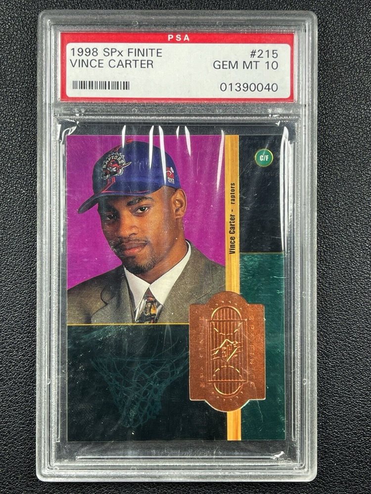 ビンスカーター  NBA 1998 SPx FINITE  #215 PSA7 1998-99 SPx Finite - Vince Carter #215 for sale | eBay