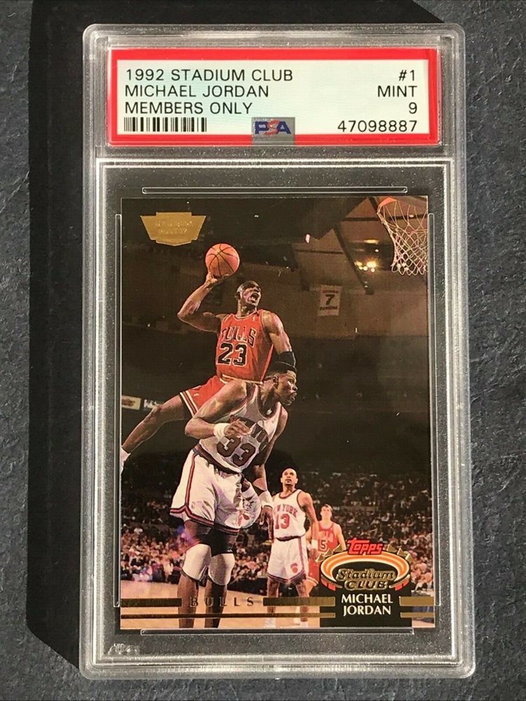topps stadium club michael jordan