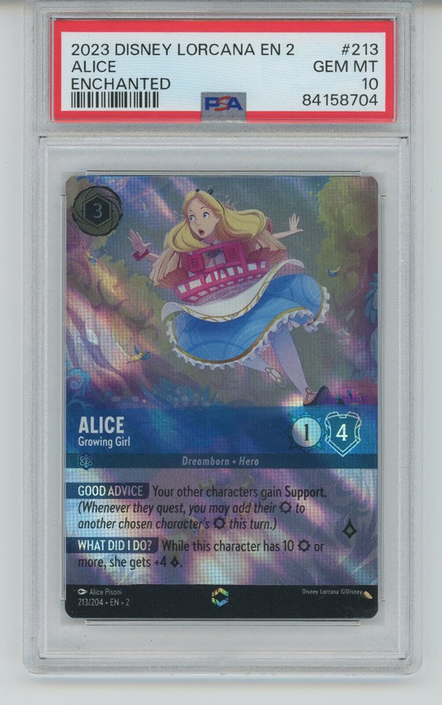 ロルカナ アリス エンチャンテッド PSA10 ALICE ENCHANTED LORCANA ロルカナ 不思議の国のアリス psa10 エンチャンテッド