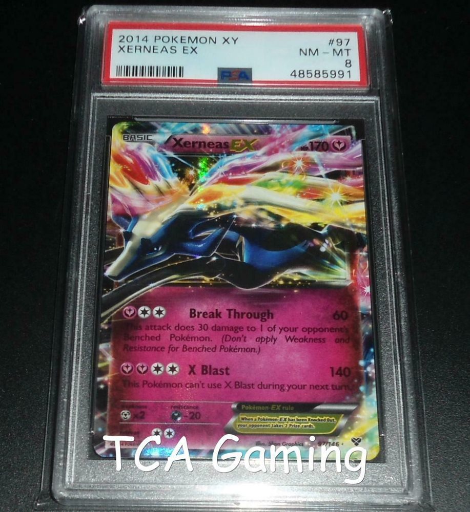 PSA 8 NM-MINT Xerneas EX 97/146 XY Base Set HOLO RARE P