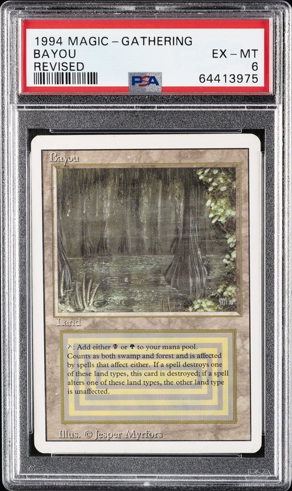 MTG Bayou 【IE】鑑定 MTG Revised Dual Land Bayou CGC 8.5 NM-MT+ Card Magic The