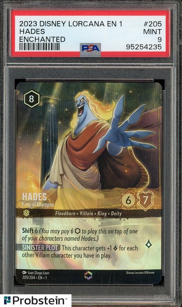 PSA10Disney Lorcanaハデス エンチャンテッド #205 478