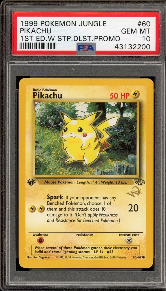 紀*)様 ピカチュウ ● 旧裏　ポケモンジャングル PSA9 ピカチュウ 旧裏 PSA9 ポケモンジャングル ポケモンカード