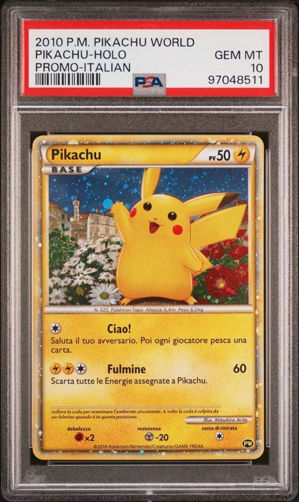 PSA10 ピカチュウワールド　イタリア PSA10 2010 ピカチュウワールド イタリア - メルカリ