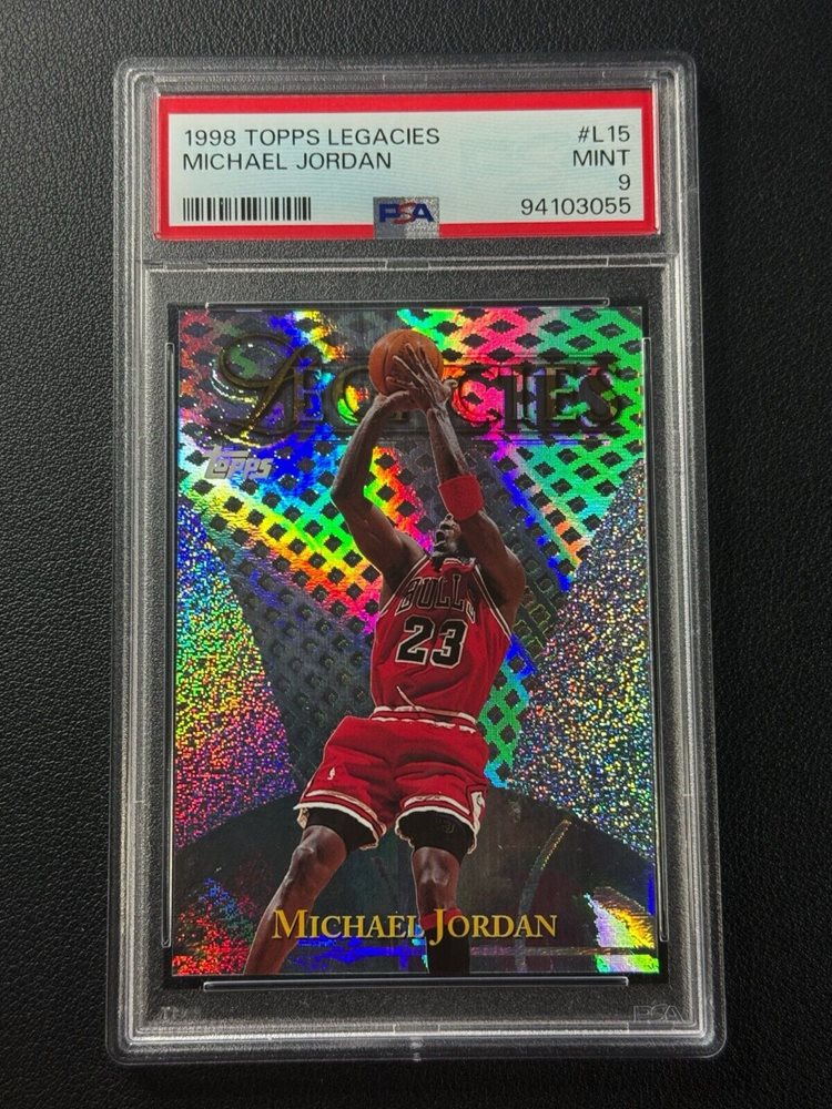 MICHAEL JORDAN PSA 9 1998 TOPPS LEGACIES