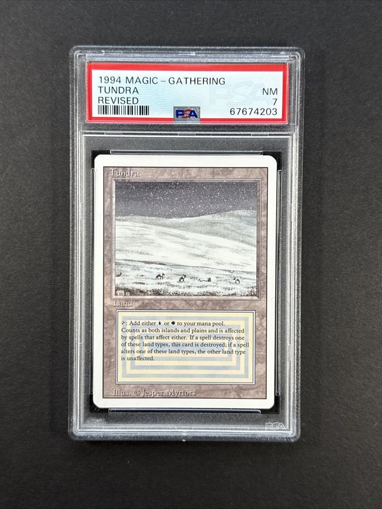 マジック：ザ・ギャザリング 1994 Magic: The Gathering Tundra NM 1994 MTG Magic the Gathering Card Legends Tundra Wolves PSA