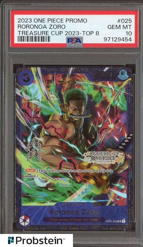 2023 Roronoa Zoro カード Gem Mint 10 PSA 10 GEM MINT One Piece Card Roronoa Zoro Manga Parallel