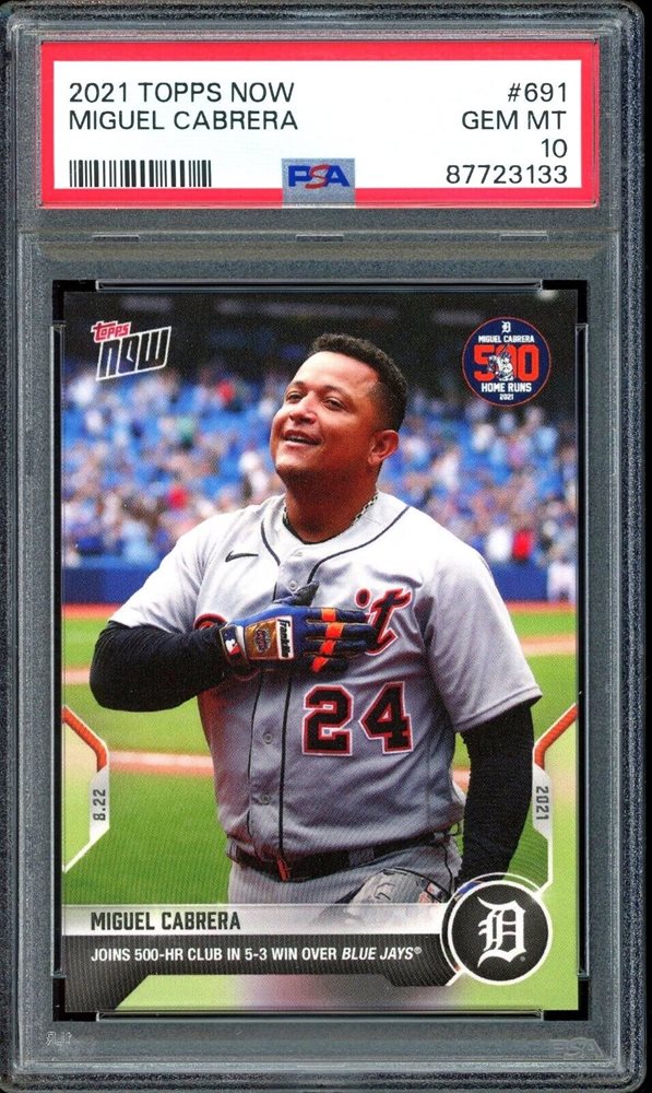 PSA10 TOPPS NOW 500 HR CLUB ミゲルカブレラ 【公式通販】 PSA10 TOPPS NOW 500 HR CLUB ミゲルカブレラ 【公式通販】