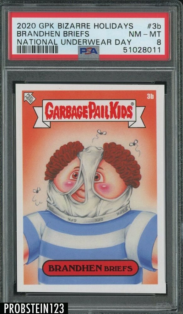 2020 Topps 2020 Garbage Pail Kids Bizarre Holidays National Underwear Day #3b Brandhen Briefs front