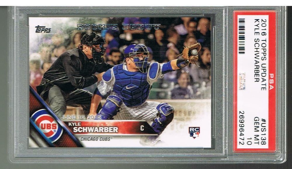 Topps2016 カイル・シュワーバー RC Kyle Schwarber Rookie Signed Autograph Card Topps Auto