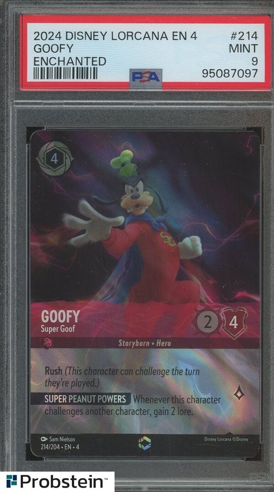 2024 Disney Lorcana ENCHANTED Goofy Super Goof #214 PSA 10