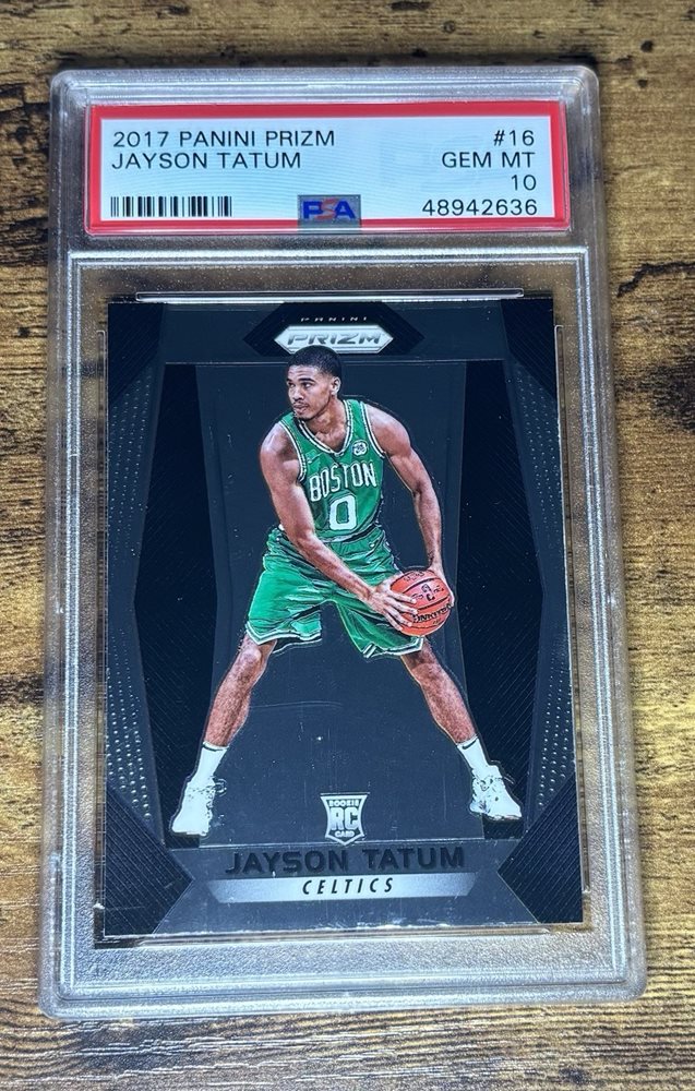 NBAカード PSA10 ジェイソンテイタム 2017 プリズム ルーキーカード Jayson Tatum 2017 Prizm #16 Red White Blue Price Guide