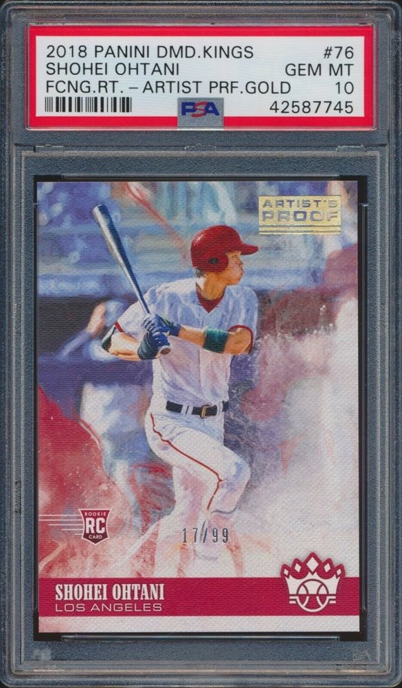 その他 2018 Diamond Kings Shohei Ohtani 2018 Shohei Ohtani Diamond Kings Facing Right #76 ISA 10 Gem