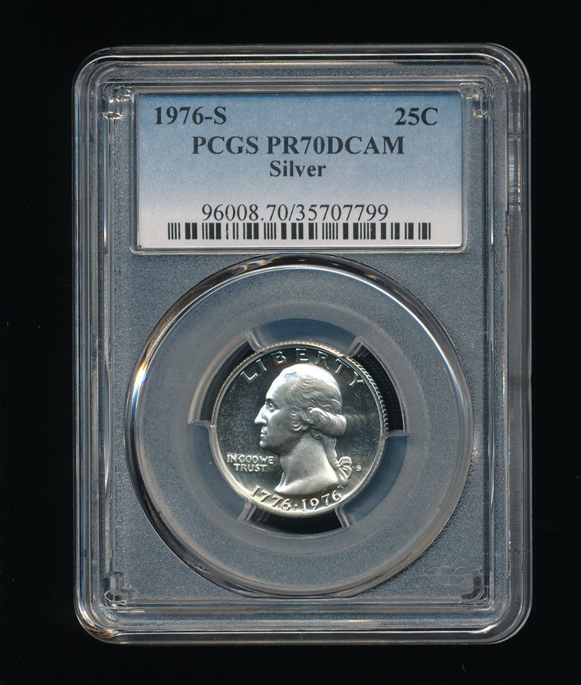 1976-s 建国200周年記念 50セント 銀貨 PCGS PR70 DCAM