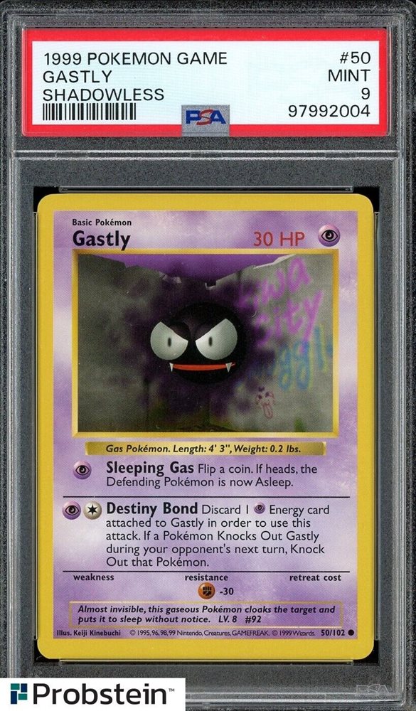 【PSA9】ラッキー 英語1999 シャドーレス shadow less 1999 Pokémon Game 1st Edition Shadowless Charizard No. 4 PSA