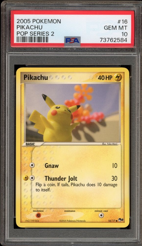 Auction Prices Realized Tcg Cards 2005 POKEMON POP SERIES 2 Pikachu