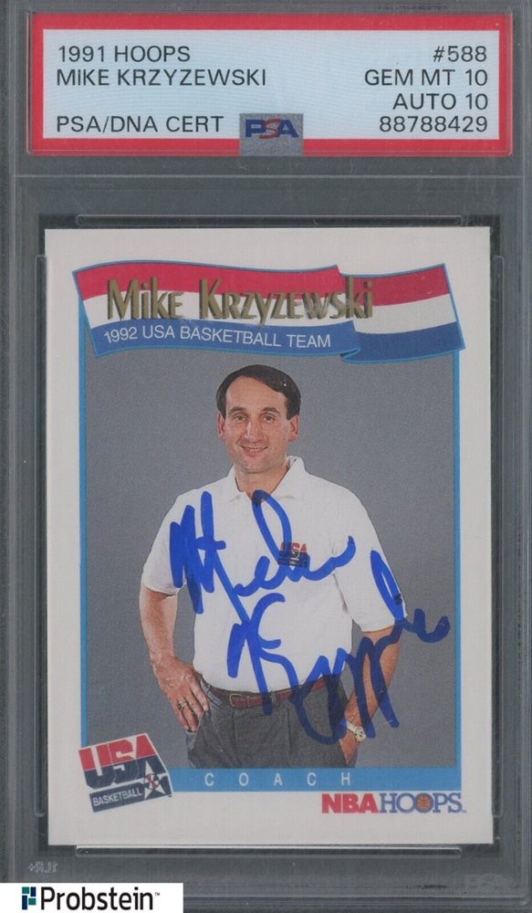 Mike Krzyzewski Coach K Auto NBA サイン カード Mike Krzyzewski