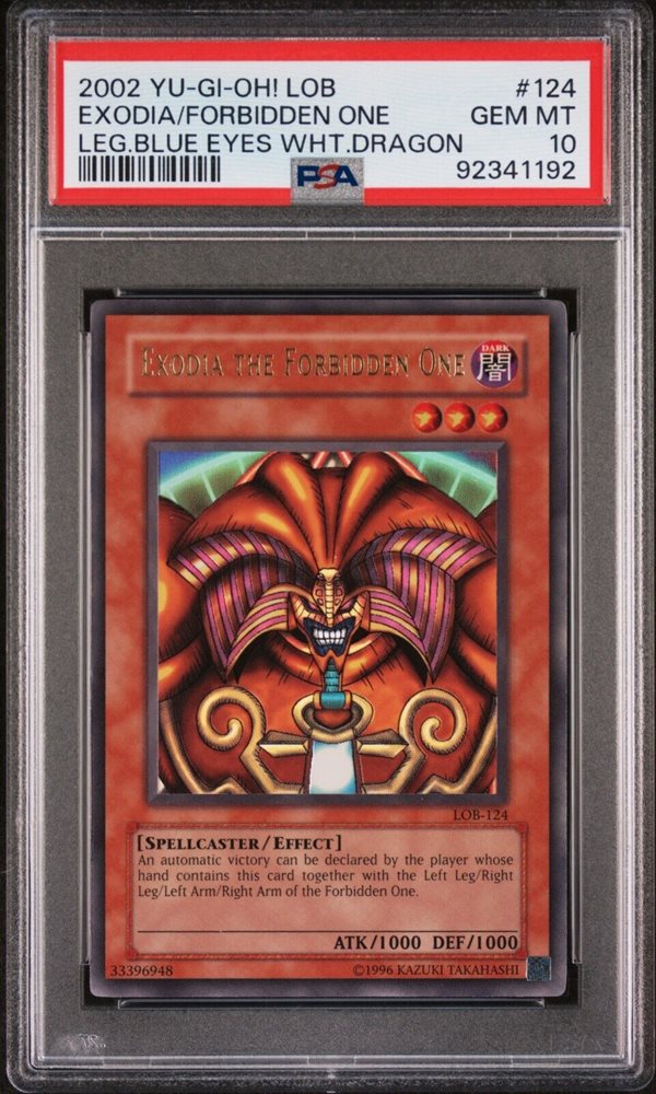 エグゾディア 2002 PSA10 Auction Prices Realized Tcg Cards 2002 YU-GI-OH! LOB-LEGEND