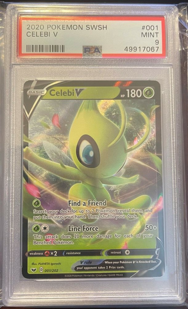 Auction Prices Realized Tcg Cards 2020 Pokemon Sword Shield Celebi V