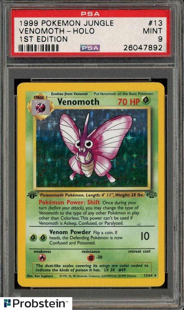世界90枚 PSA10 アンズのモルフォン venomoth カードe 88 Auction Prices Realized Tcg Cards 1999 POKEMON JUNGLE