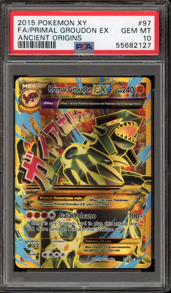 Groudon EX 150/160 Full Art Ultra Rare Holo XY Primal Clash