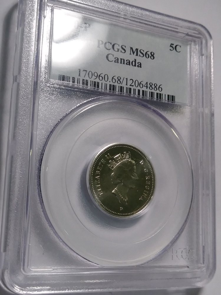 Canada 2000-P Five Cent Nickel PCGS MS-68 Highest Graded, MS68