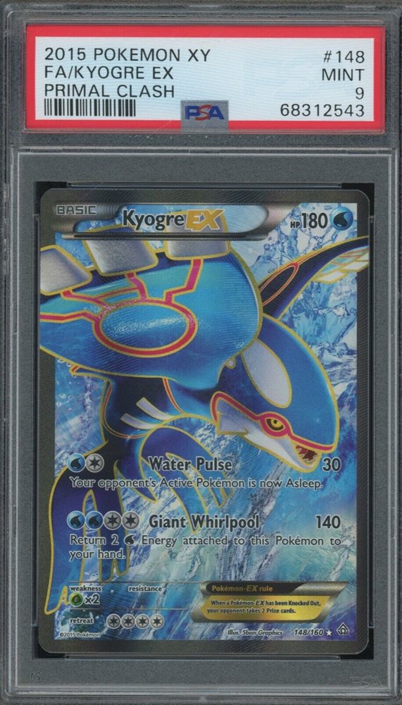 ADV PSA10 カイオーガex 1stED　PSA10 kyorge PSA 10 GEM MINT Kyogre EX 039/083 1st Edition Undone Seal