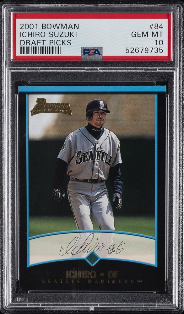 2001 BOWMAN DRAFT ICHIRO RC PSA 10 イチロー PSA 10 2001 Bowman Draft Picks #BDP84 Ichiro Suzuki RC