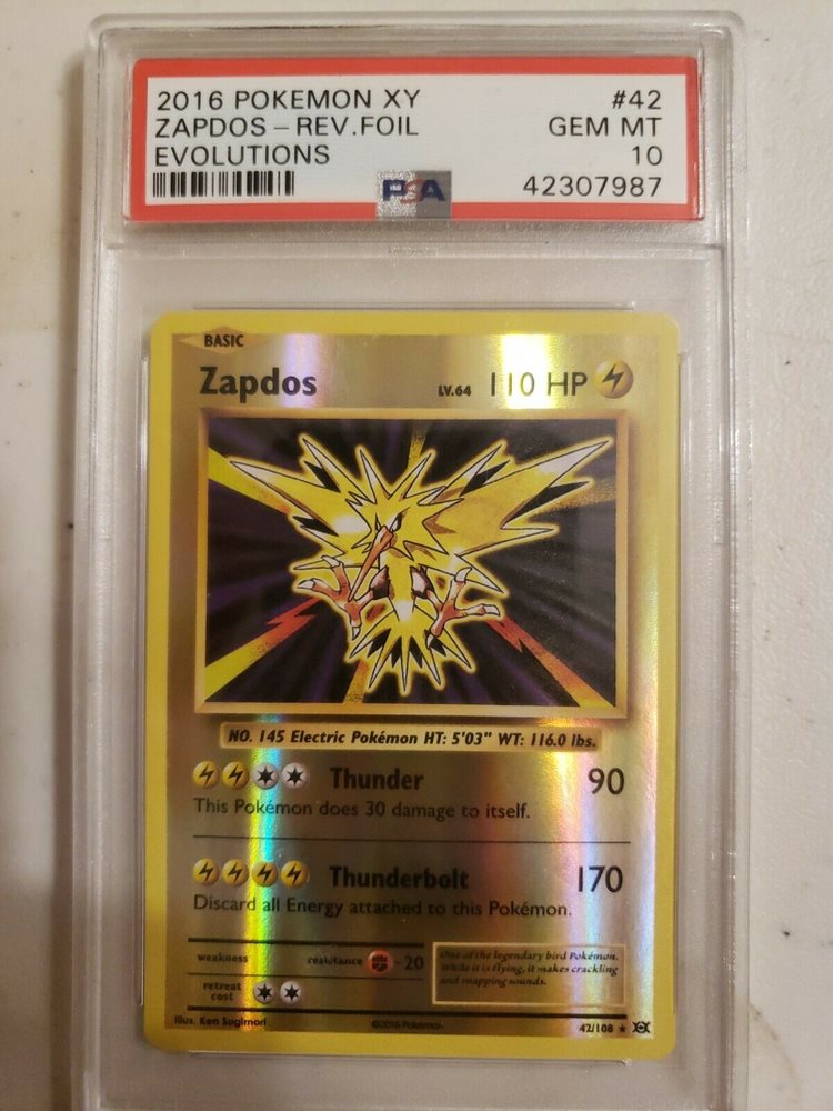 Auction Prices Realized Tcg Cards 2016 Pokemon XY Evolutions Zapdos