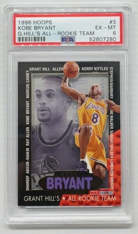 その他 1996-97 Hoops - Grant's All-Rookies Kobe 1996 Hoops Grant Hill's All-Rookie Team Kobe Bryant #3 RC | eBay
