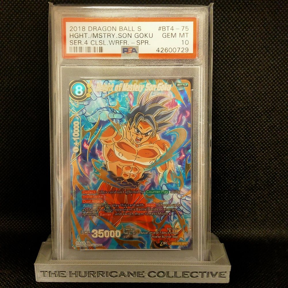 Auction Prices Realized Tcg Cards 2018 Dragon Ball Super Series 4 Colossal  Warfare Height of Mastery Son Goku SPECIAL RARE