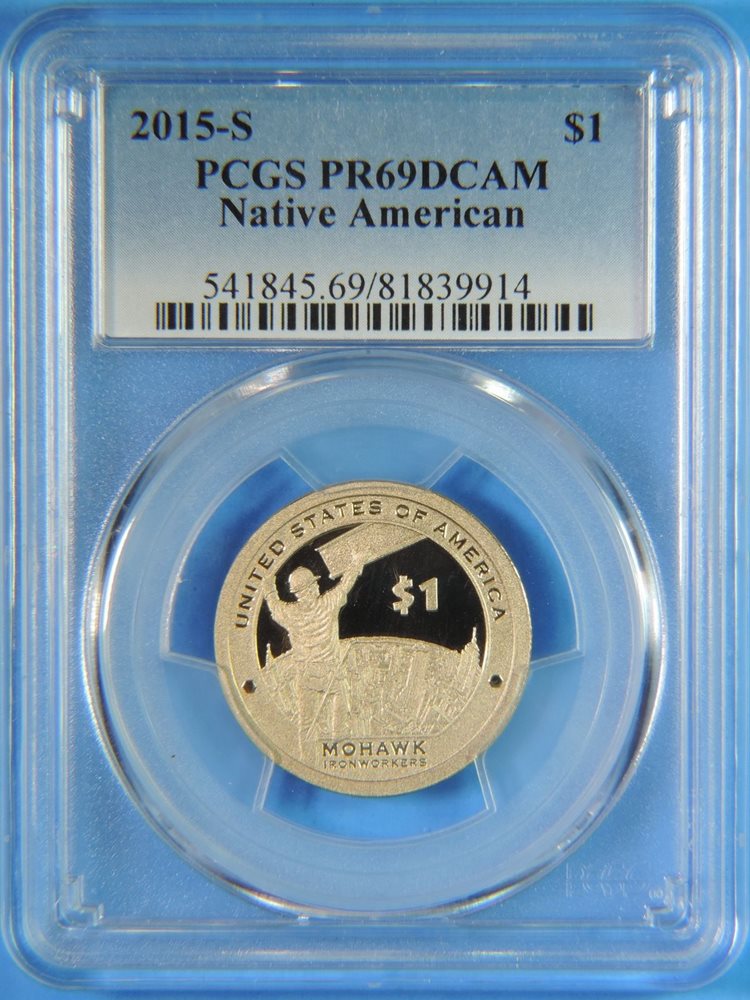 FIRST STRIKE 2015-S PROOF Sacagawea Native American Dollar Coin PCGS PR69DCAM