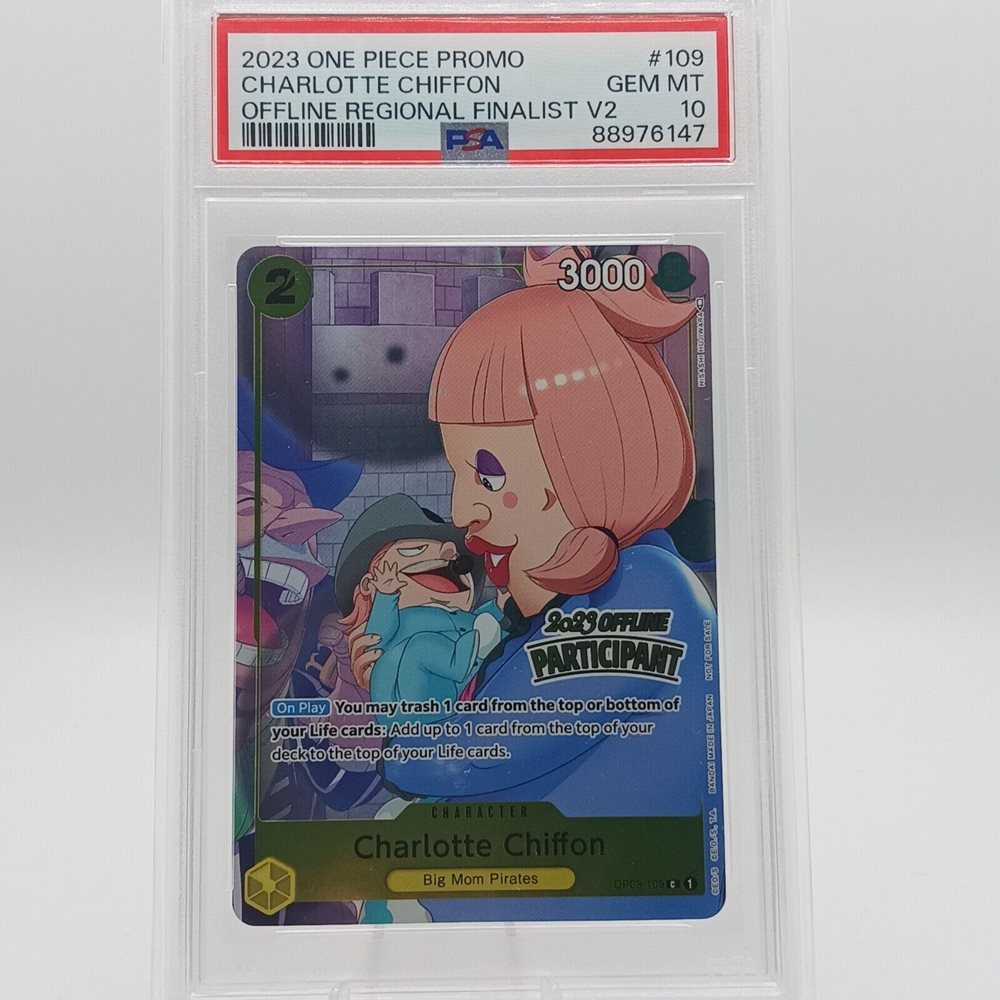 シャーロット・シフォン　2023OFFLINE FINALIST　PSA10 Auction Prices Realized Tcg Cards 2023 ONE PIECE PROMOS