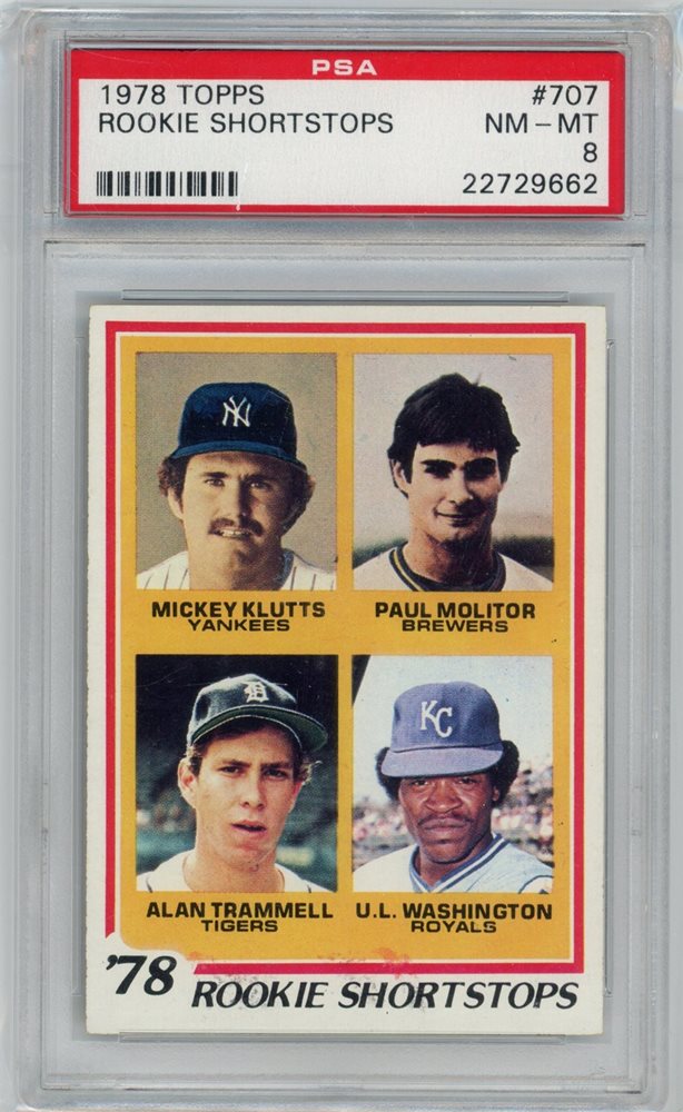 その他 1978 Topps Rookie Shortstops PSA8 1978 Topps Rookie Shortstops Baseball Card - Mickey Klutts