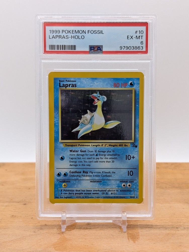 holographic lapras card Pokemon, Sun & Moon, Lapras GX 35/149, Mint, New main image 0