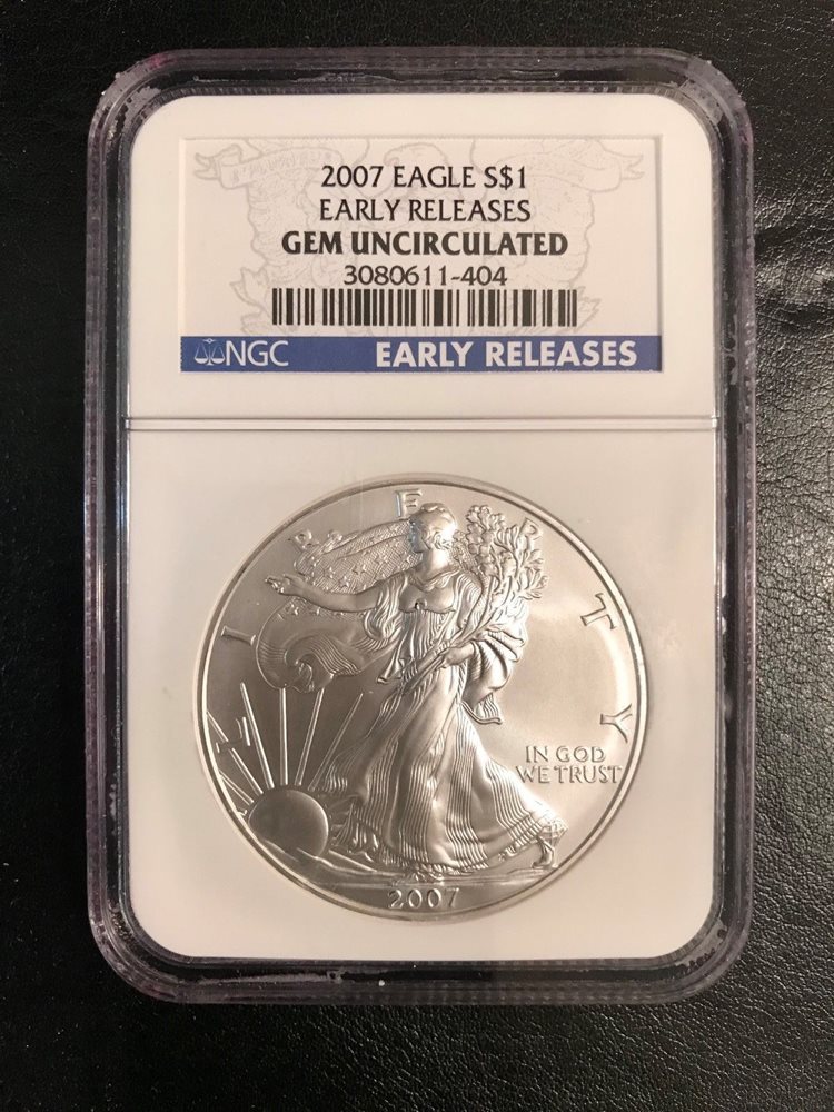Certified Uncirculated Silver Eagle 2018 MS69 NGC