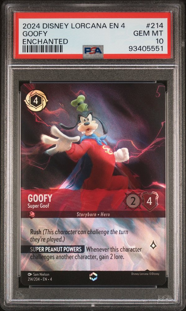 ロルカナ　グーフィー エンチャ Goofy - Super Goof - Enchanted 214/204 » Disney Lorcana Card